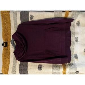 L.L.Bean Cozy Pullover Cowl Neck Sweatshirt - Maroon - Medium (REG)
